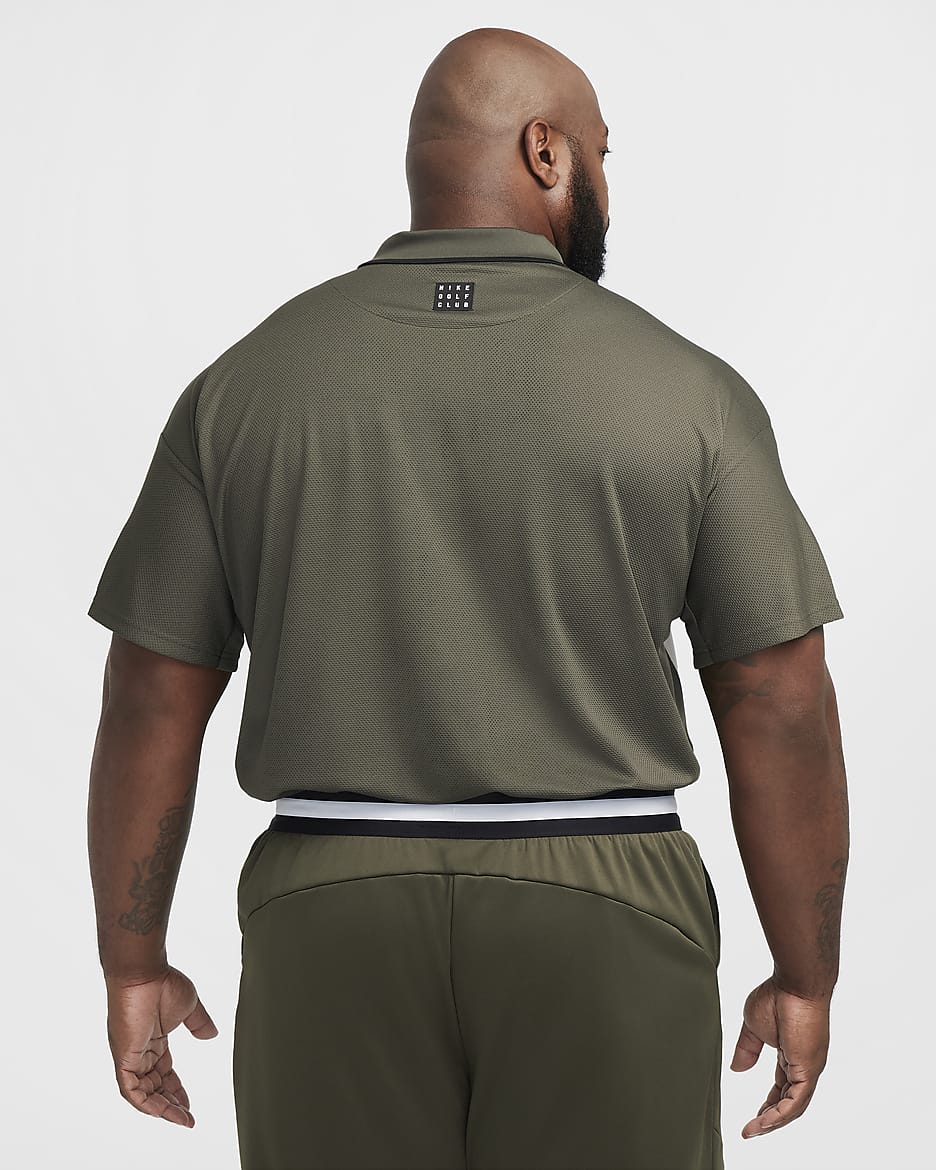 Green nike golf polo hotsell